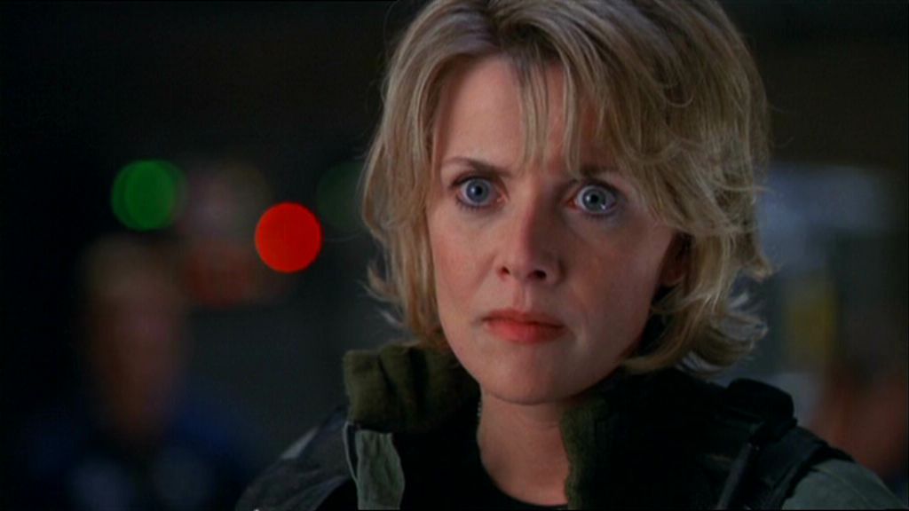 SG-1-S4-SC-TOS Sam Carter at the end of 'The Other Side'